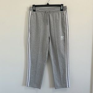Adidas Gray & White Sweatpants